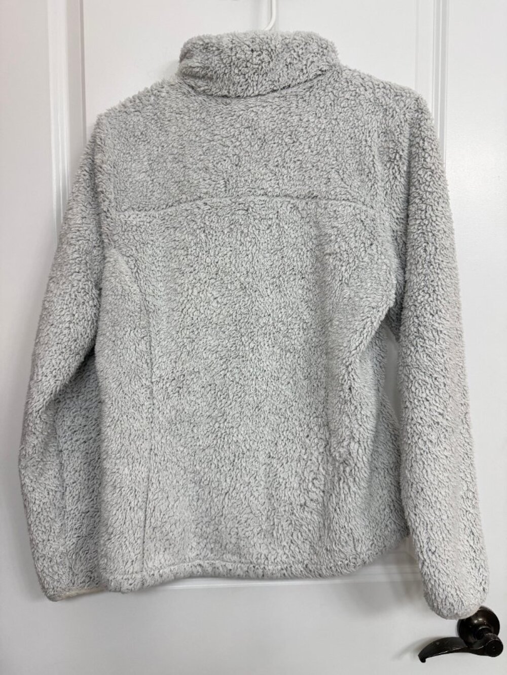 Columbia Gray High Pile Sherpa Fleece Full Zip Jacket Women’s S - Picture 6 of 6